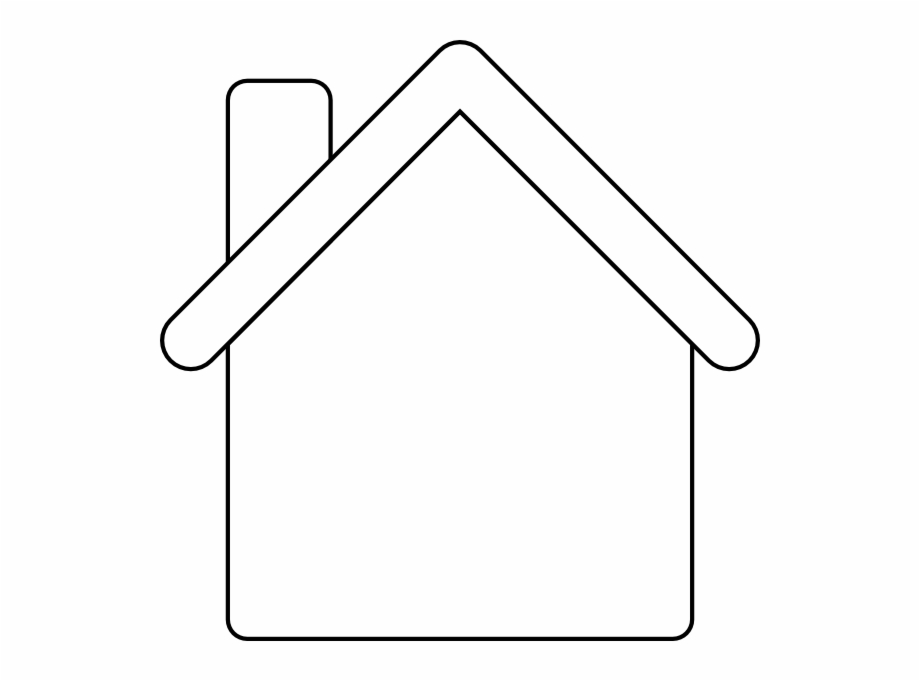 gingerbread house clipart outline