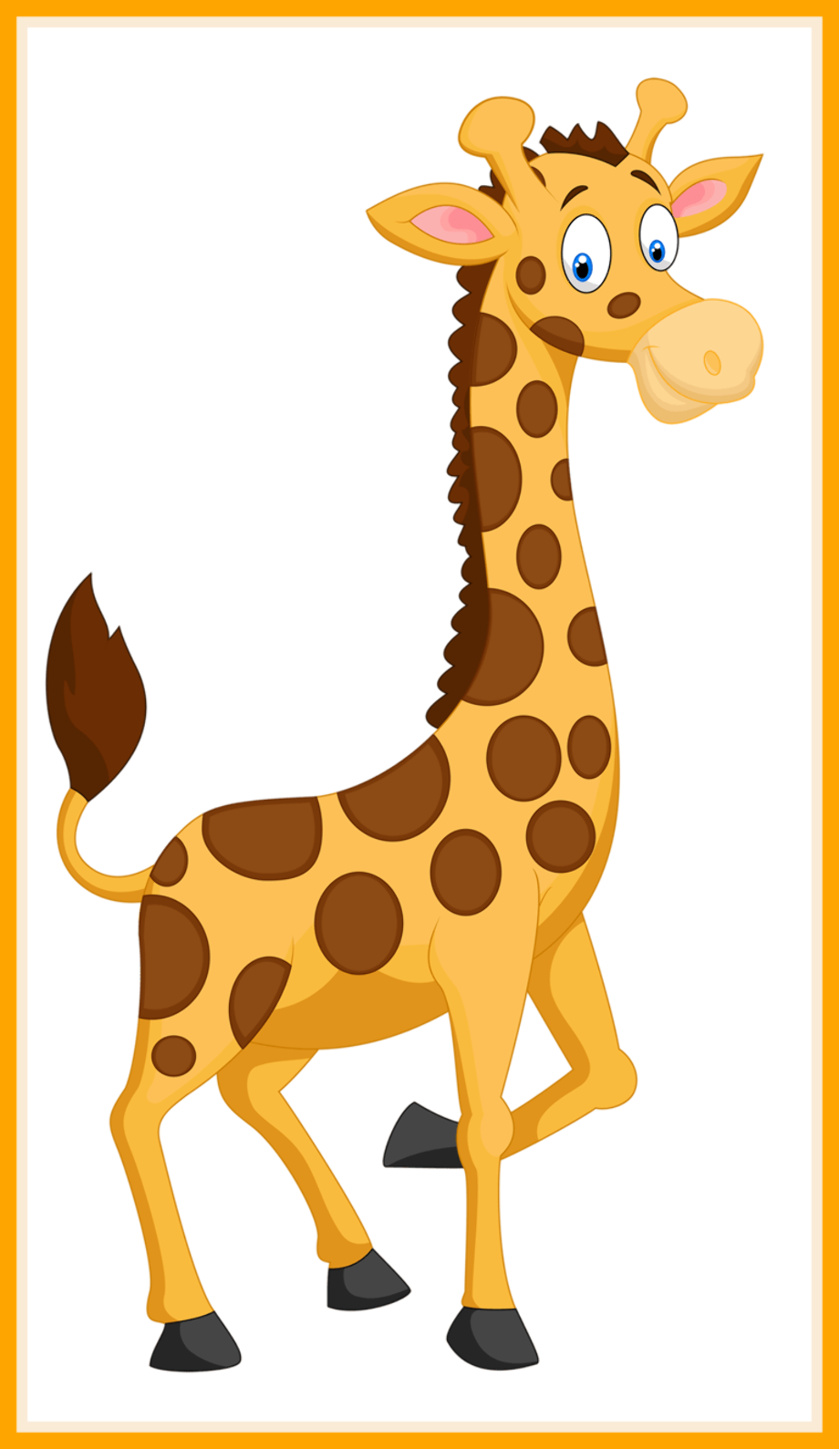 Giraffe Cartoon Png - Free Logo Image
