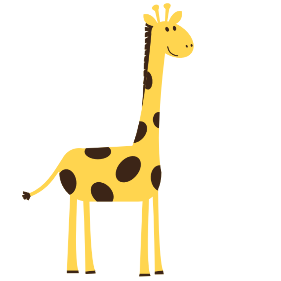 giraffe clipart vector