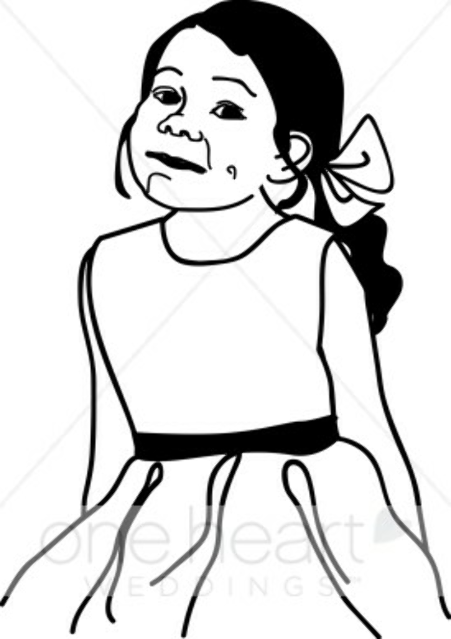 Download High Quality girl clipart black and white Transparent PNG