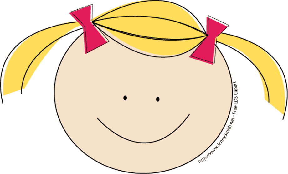 Clipart of a Blonde Hair Girl - wide 3