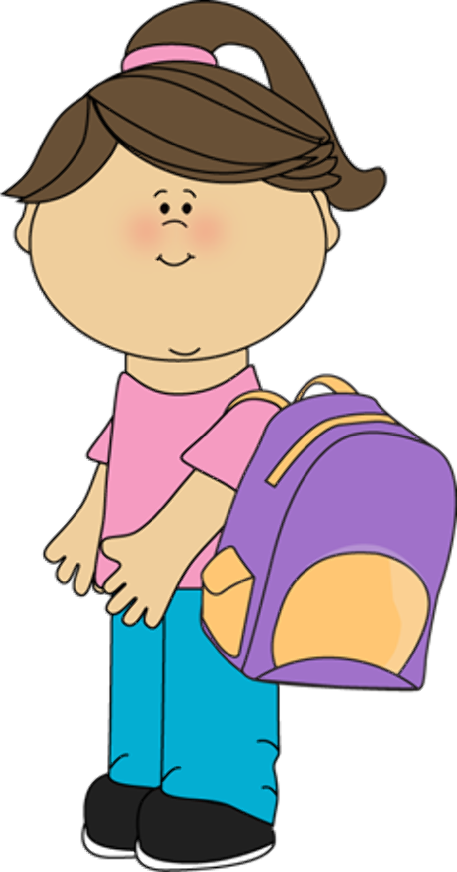 backpack clipart student