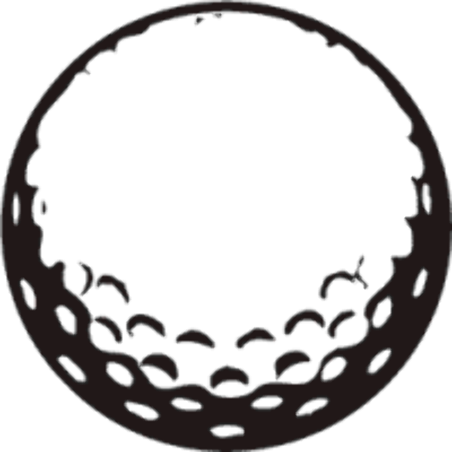 golf ball clipart silhouette