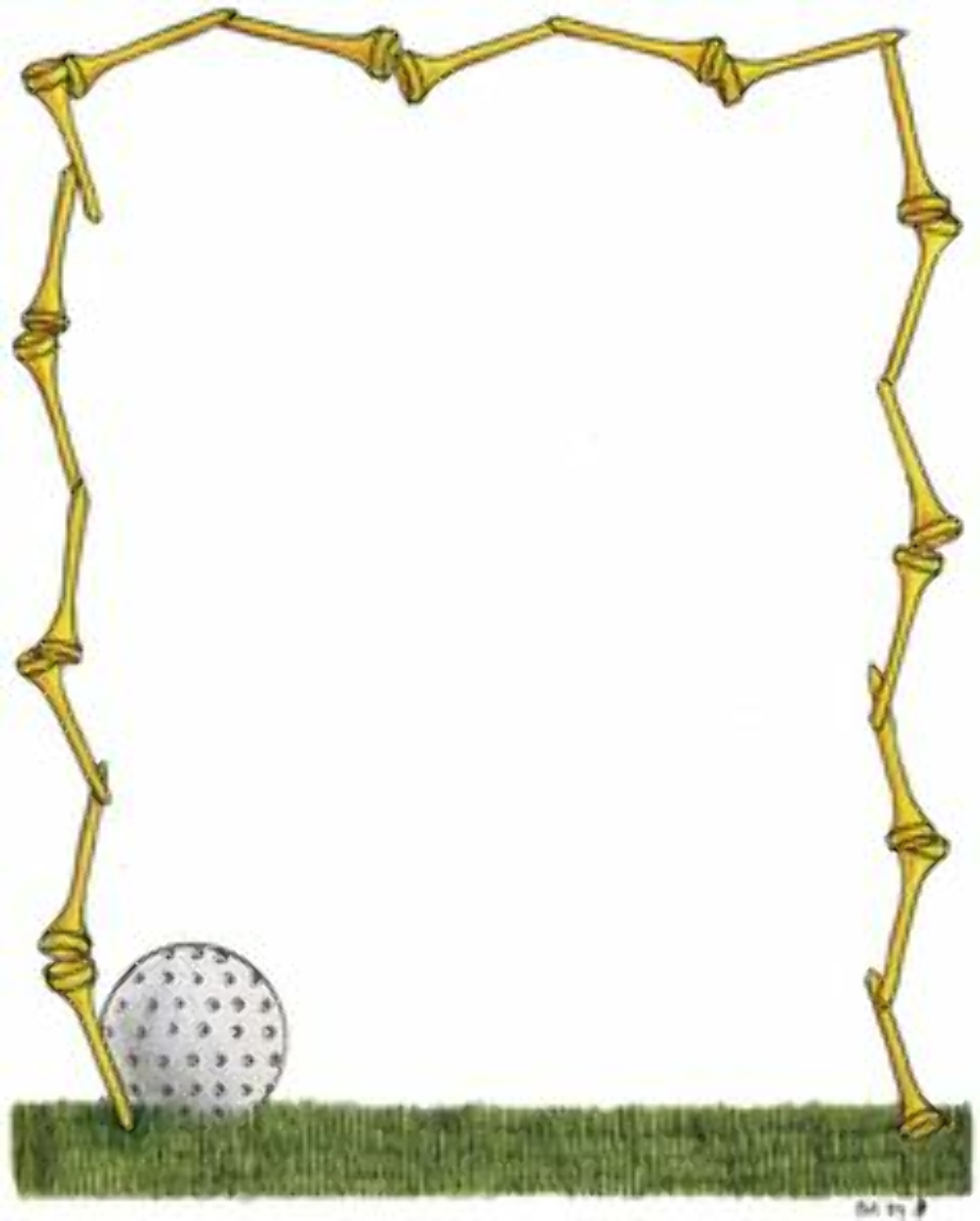 golf ball clipart border