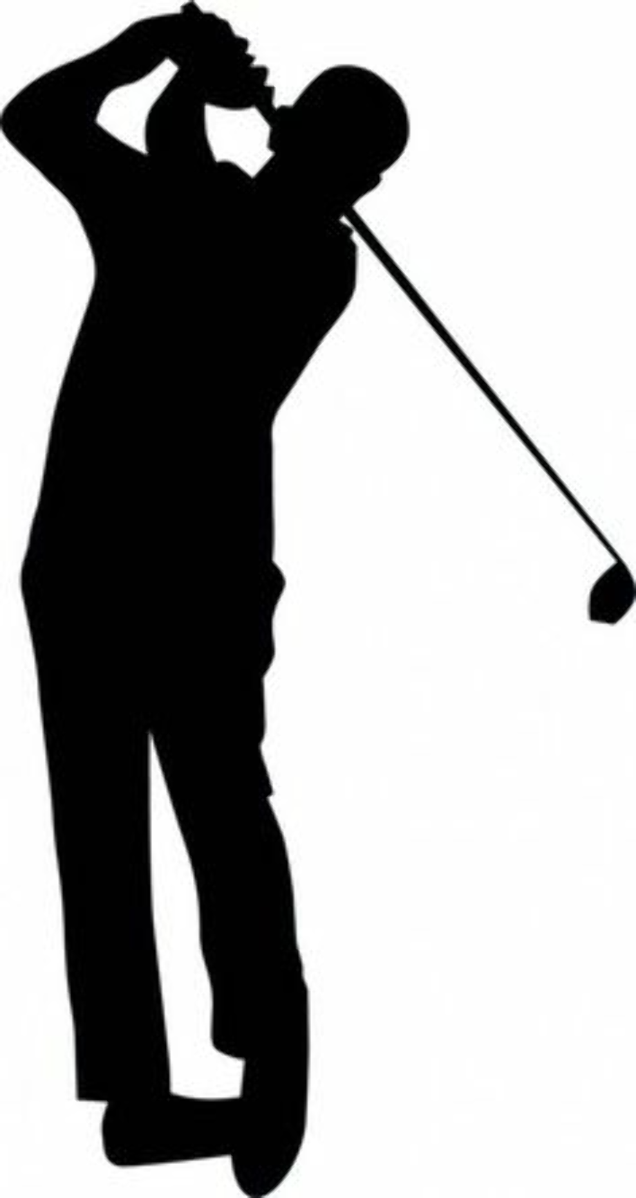 golf clipart silhouette
