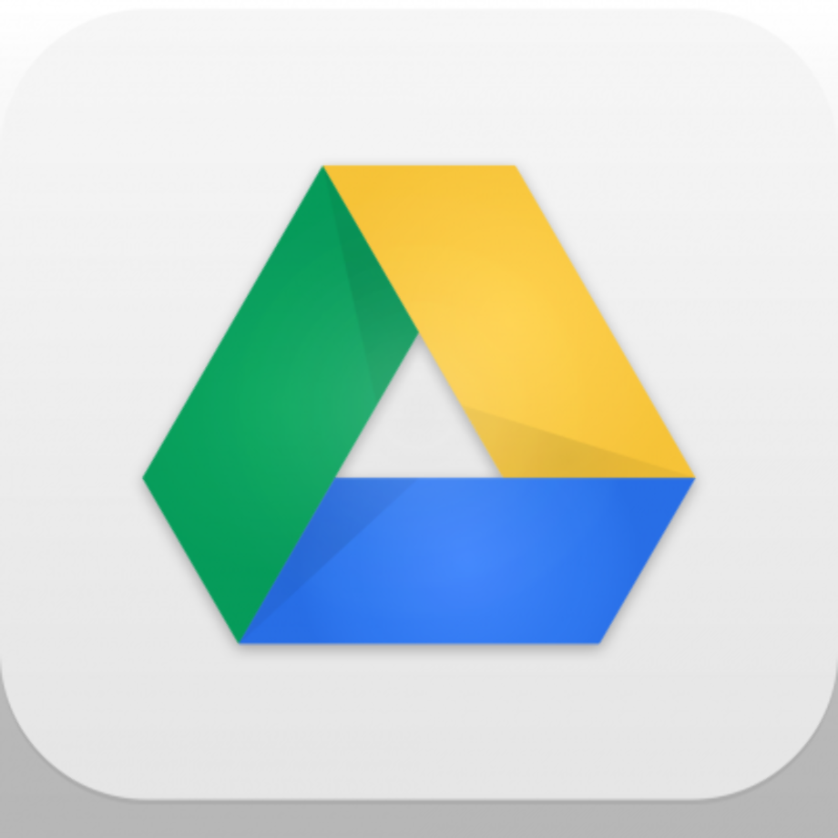 neon google drive logo