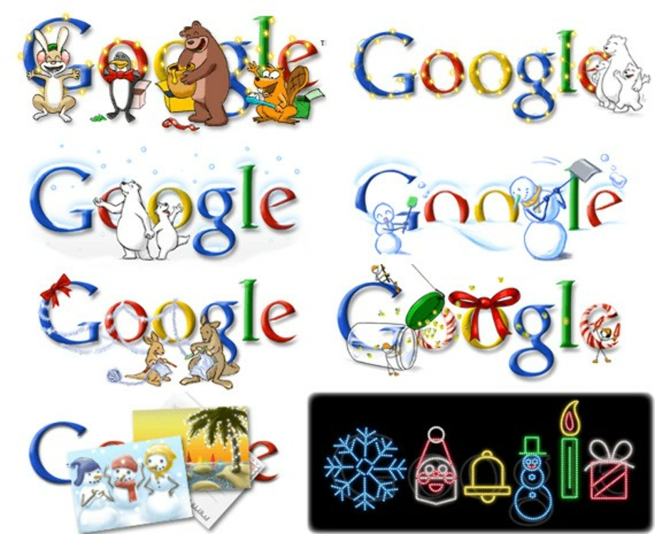google logo history doodles