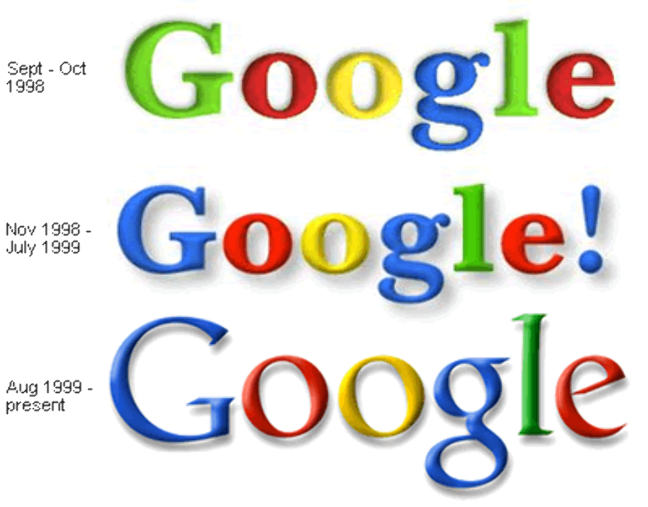 google logo history chrome
