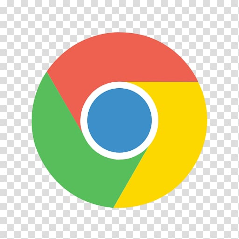 red and black google chrome logo