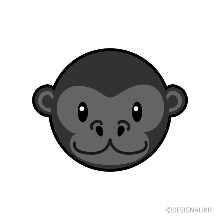 gorilla clipart face