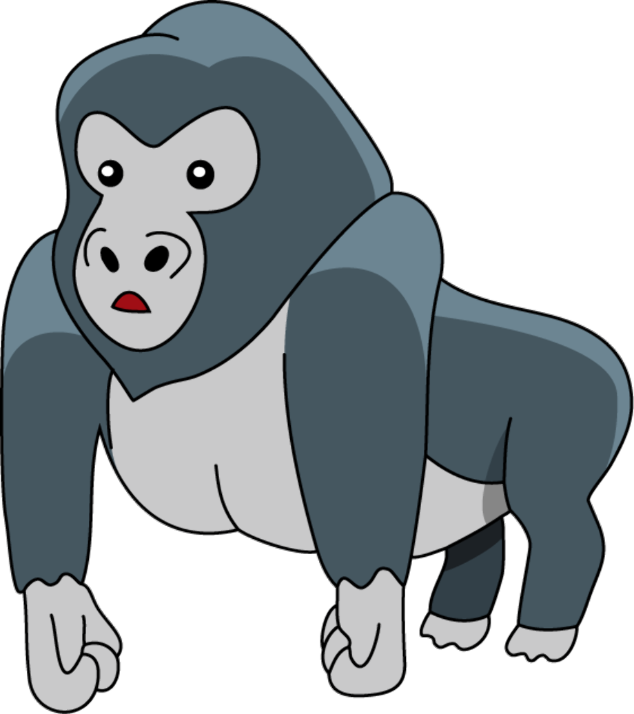 gorilla clipart transparent background
