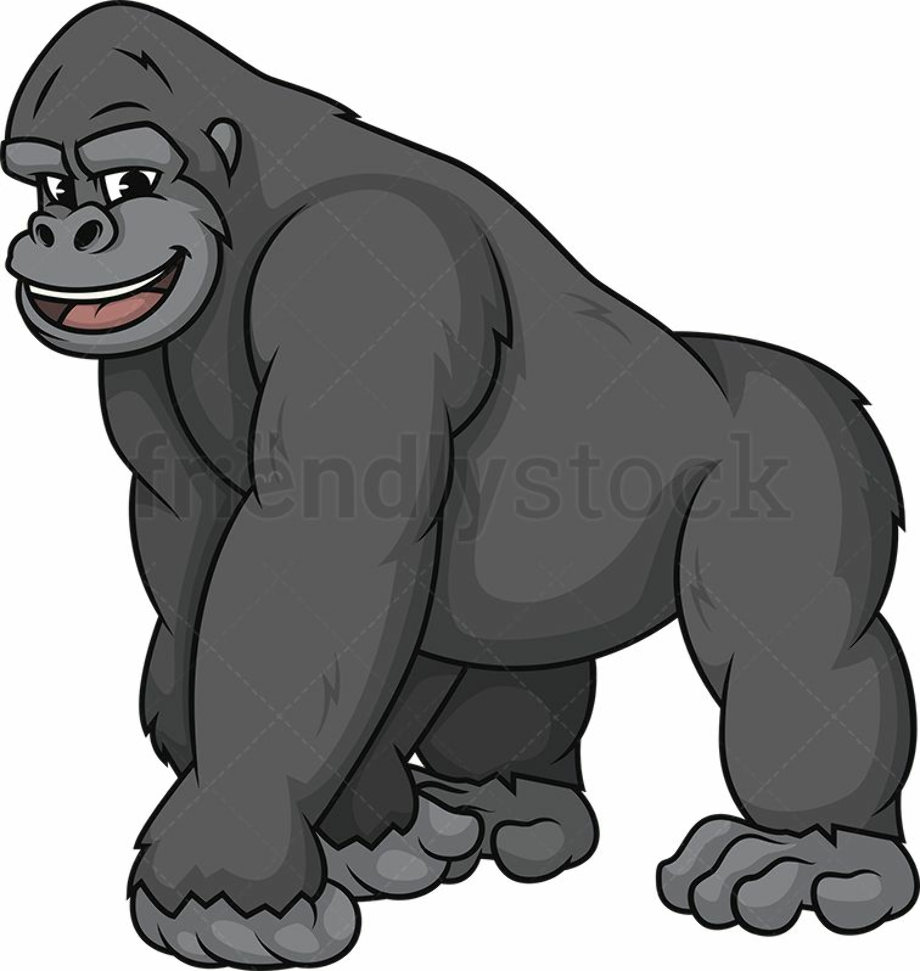 gorilla clipart standing