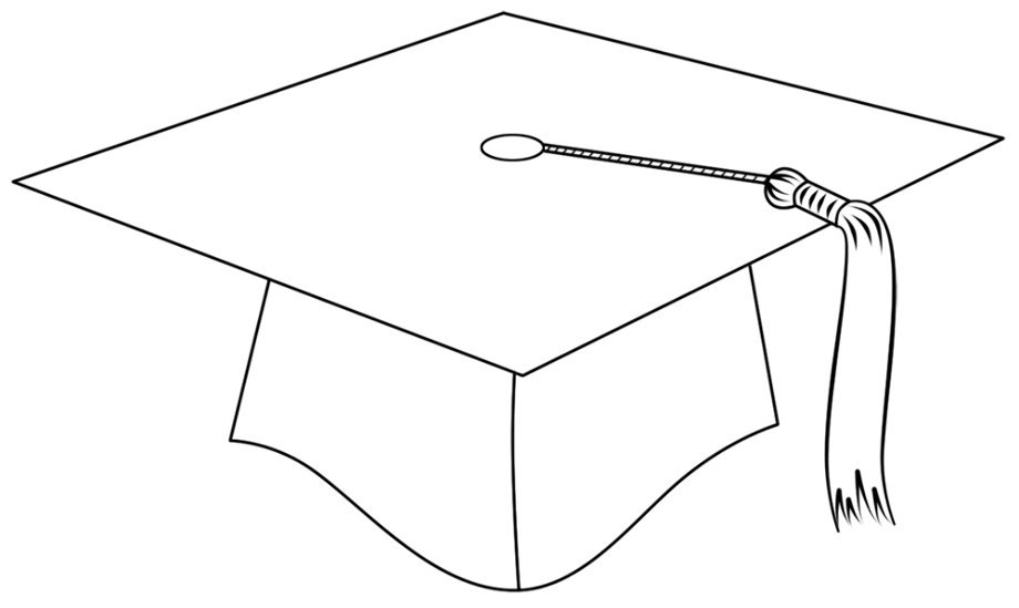 Download High Quality graduation cap clipart outline Transparent PNG