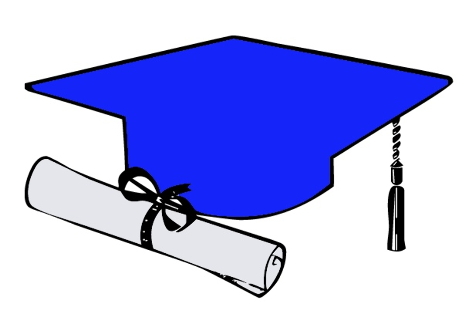 Download High Quality graduation hat clipart royal blue Transparent PNG