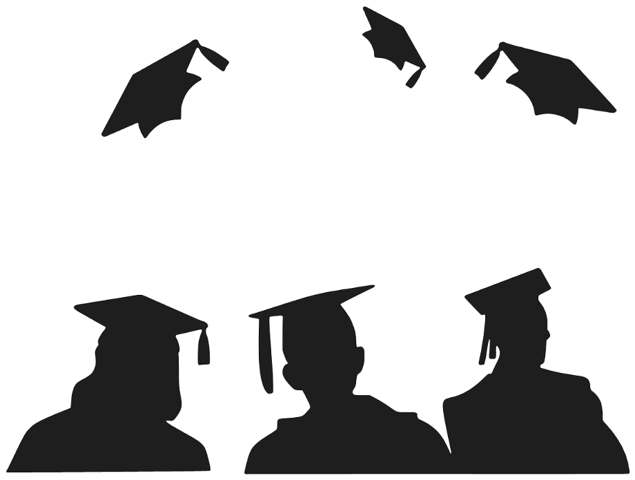graduation hat clipart flying