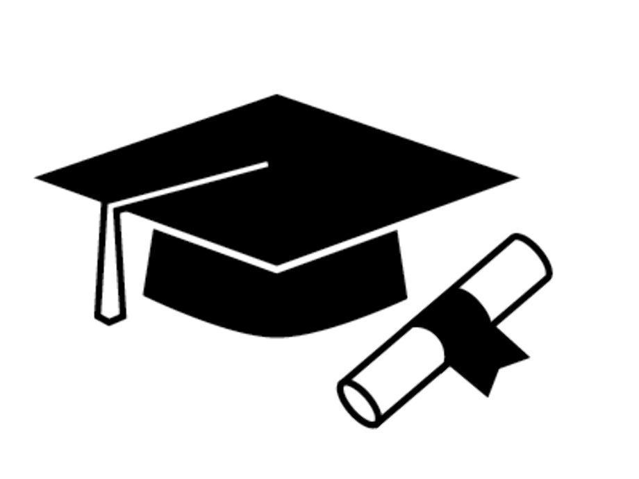 graduation cap clipart silhouette