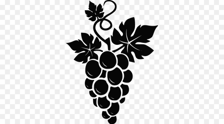 grape clipart silhouette