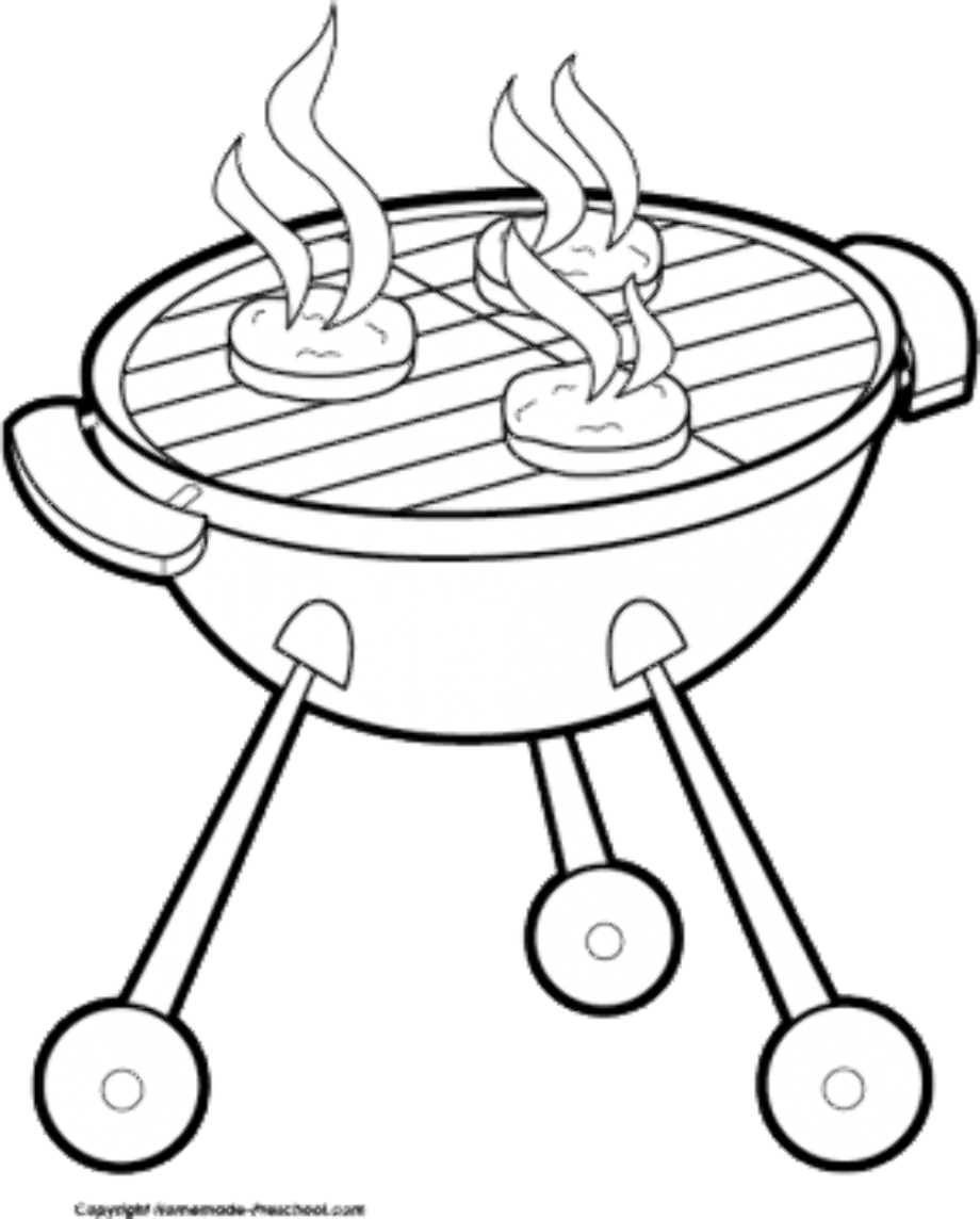 Download High Quality grill clipart outline Transparent PNG Images