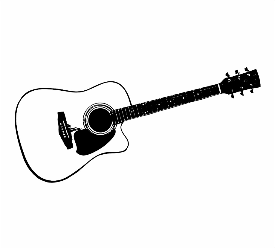 guitar clipart vector