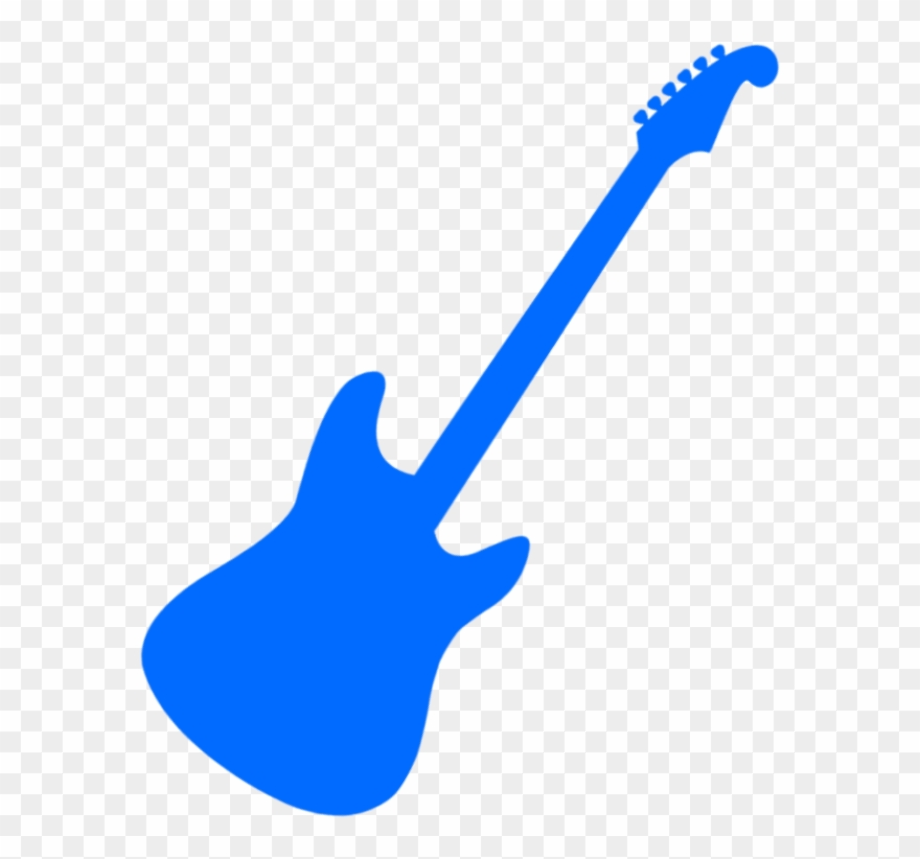 guitar clipart blue