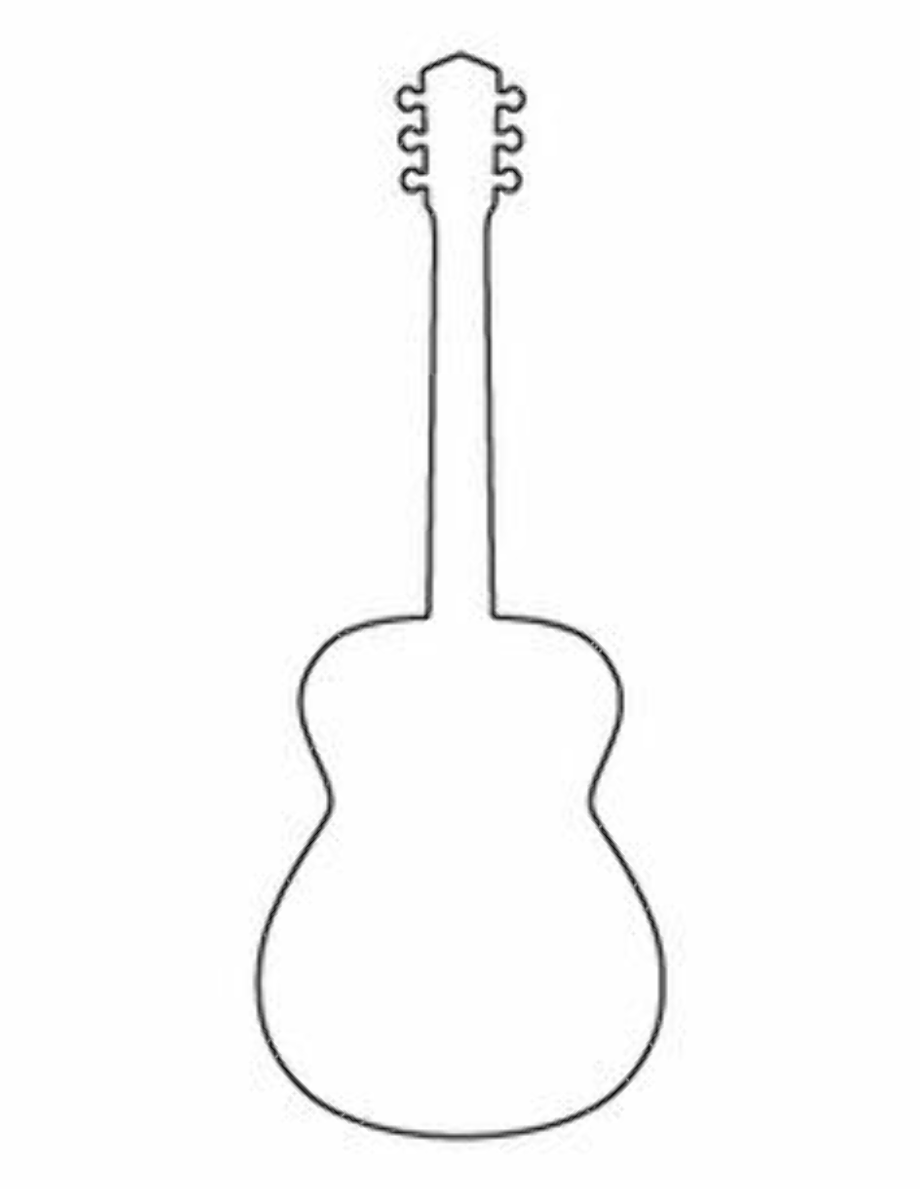 download-high-quality-guitar-clipart-outline-transparent-png-images