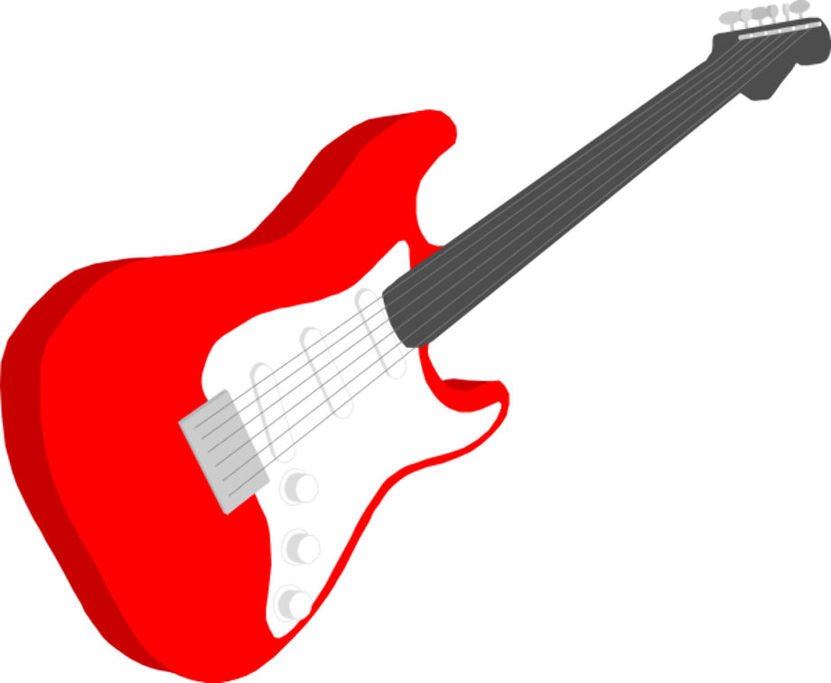 Download High Quality guitar clipart red Transparent PNG