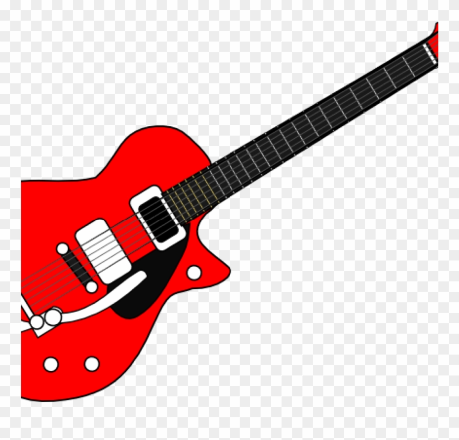 guitar clipart red