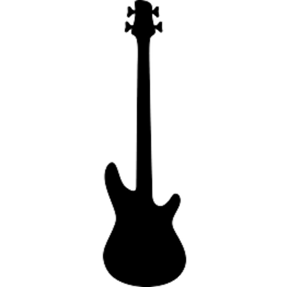 guitar clipart silhouette
