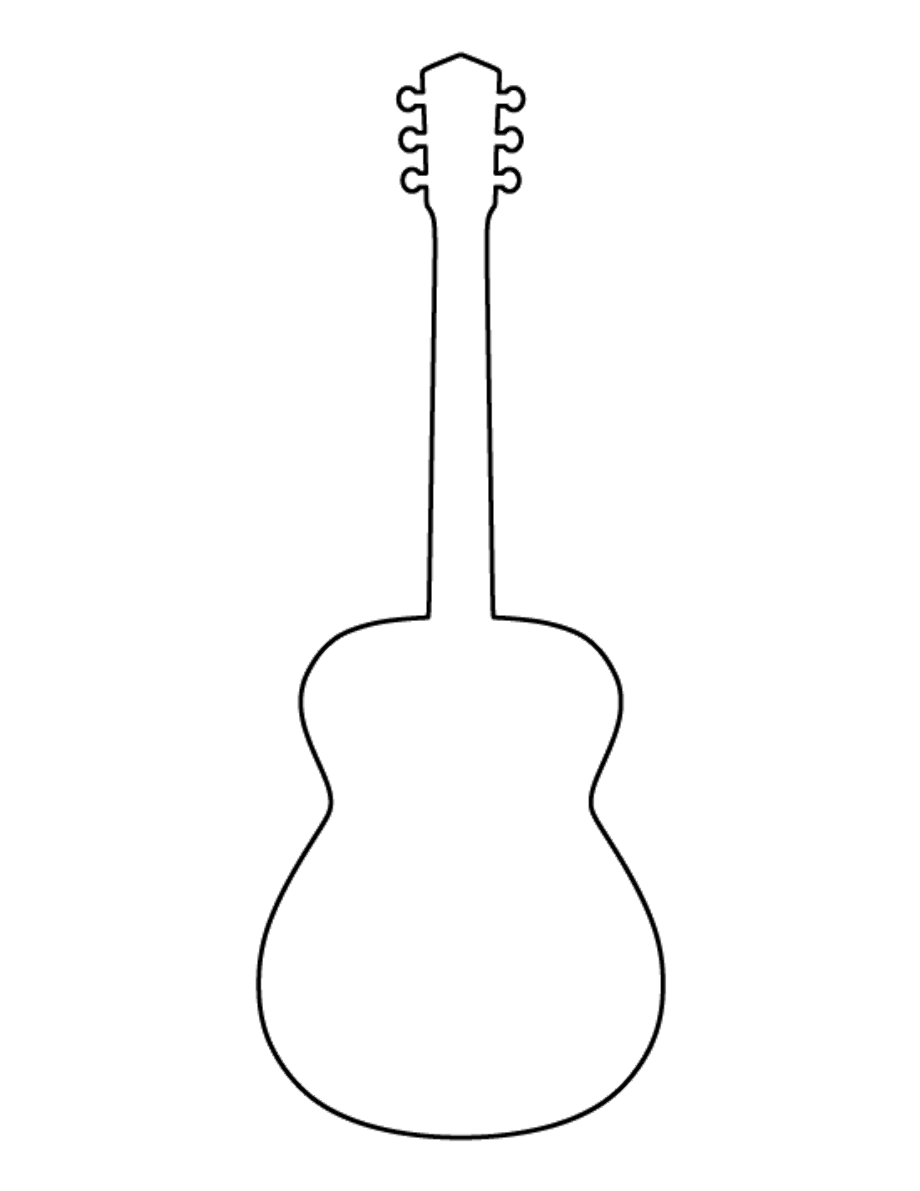 Download High Quality guitar logo outline Transparent PNG Images Art