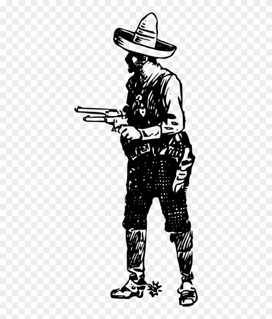 cowboy clipart shooting