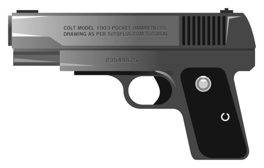 gun clipart hand