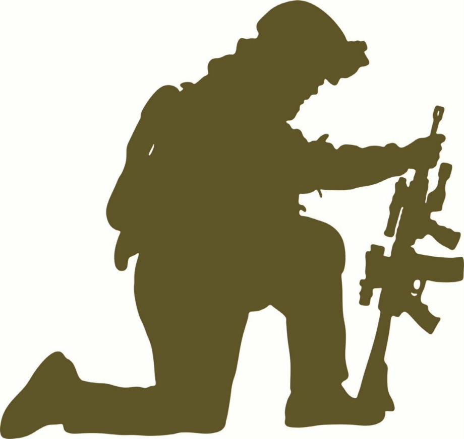 soldier clipart kneeling