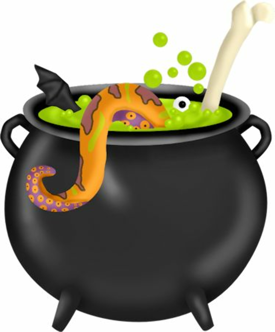 witch clipart cauldron