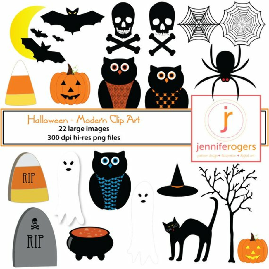 halloween clipart modern