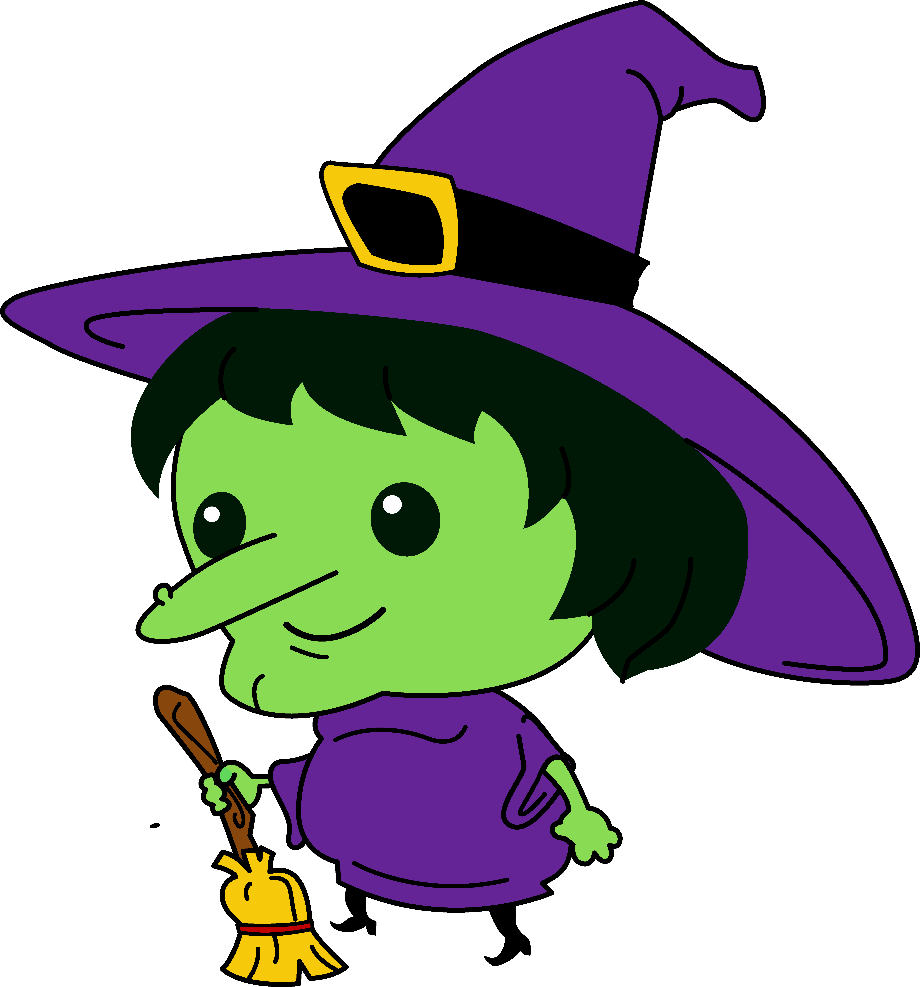witch clipart cartoon