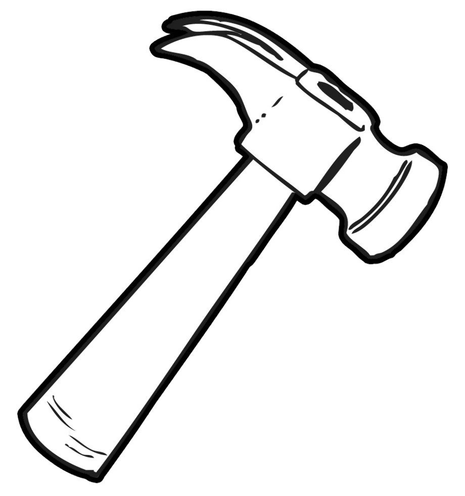 hammer clipart simple