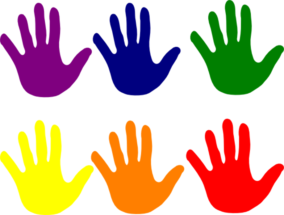 hand clipart colorful