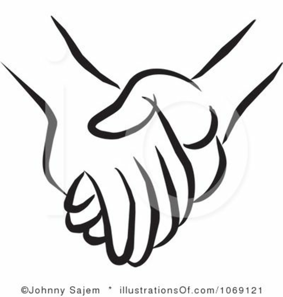 holding hands clipart hand