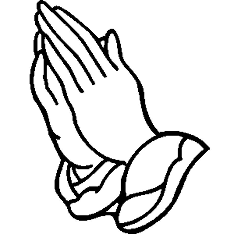 praying hands clipart round