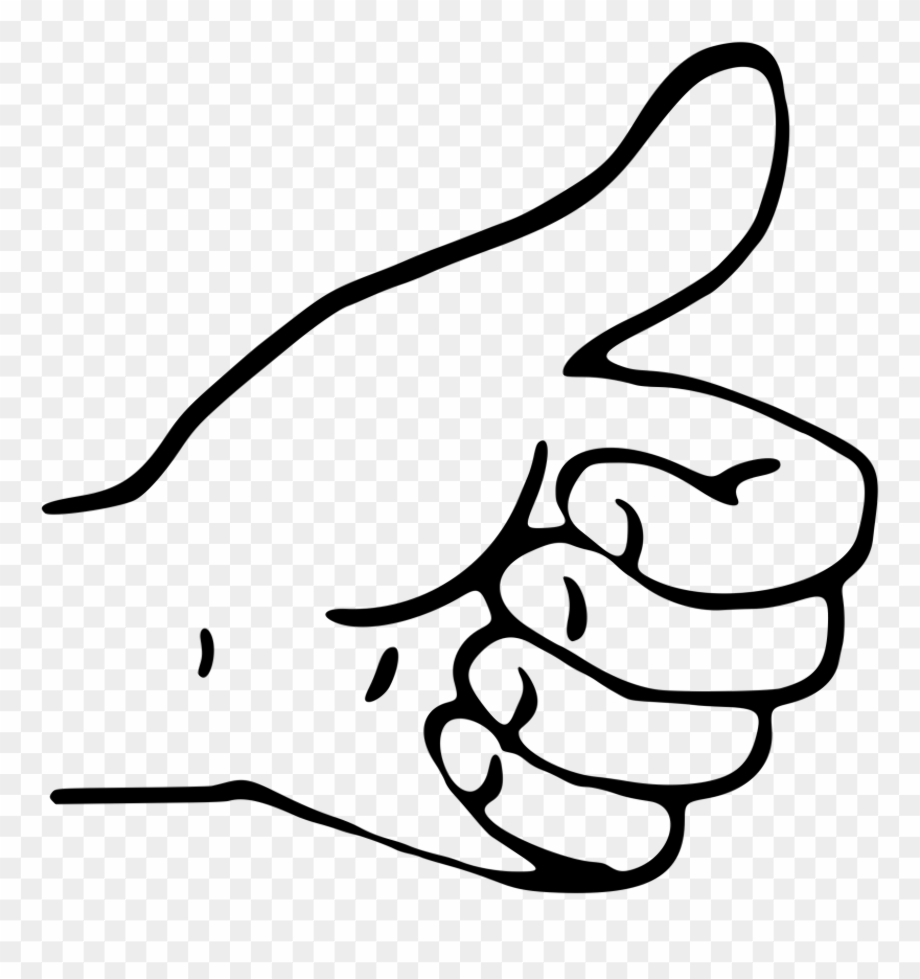 thumbs up clipart right hand