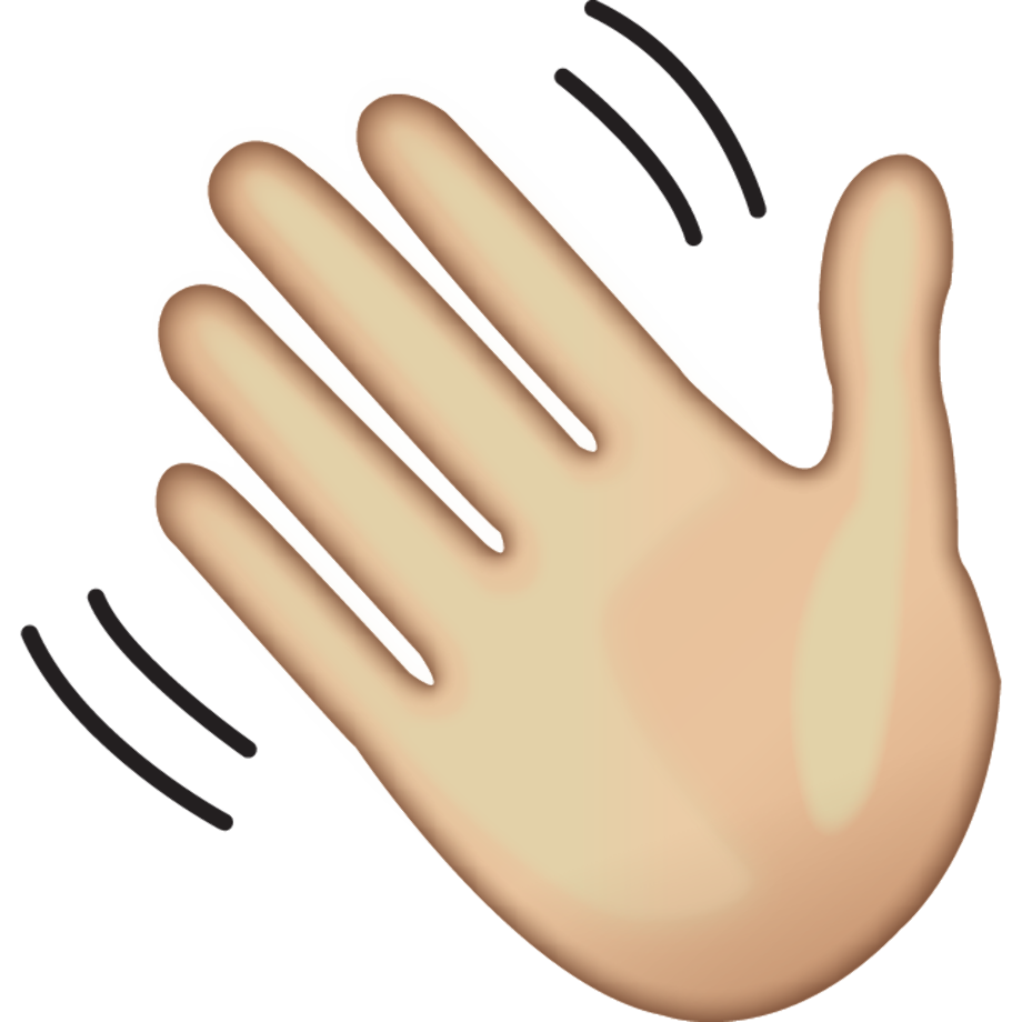 emoji transparent hand