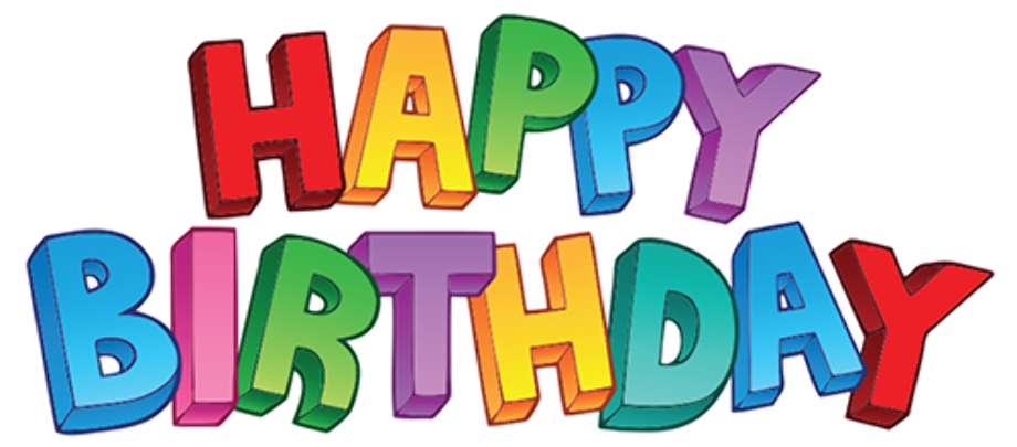 free happy birthday clipart lettering