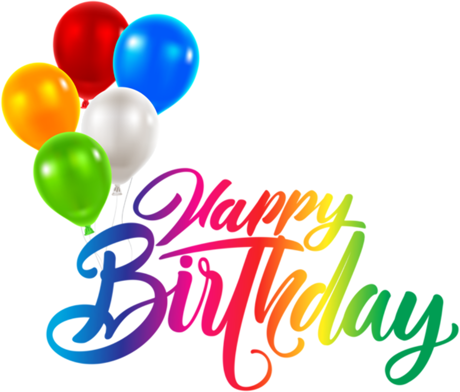 happy birthday clipart transparent background