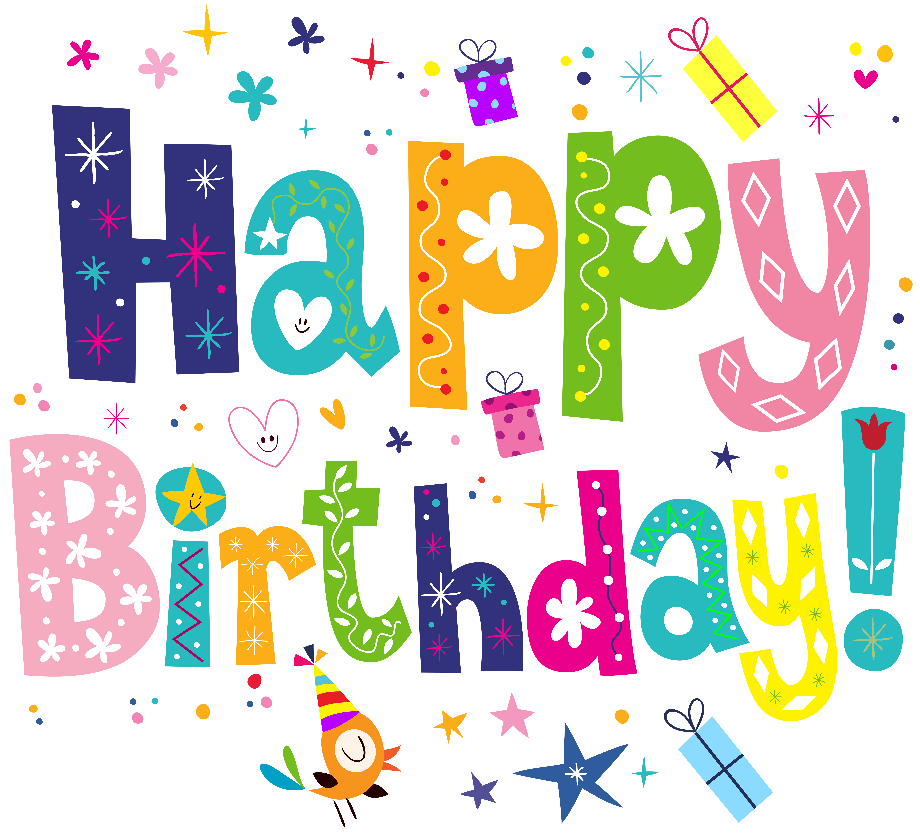 happy birthday clipart transparent background