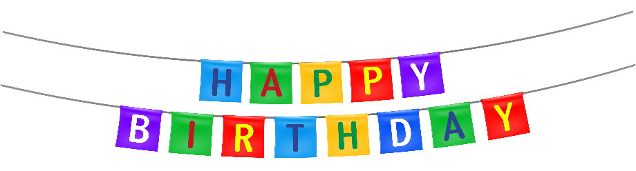 happy birthday clipart transparent background