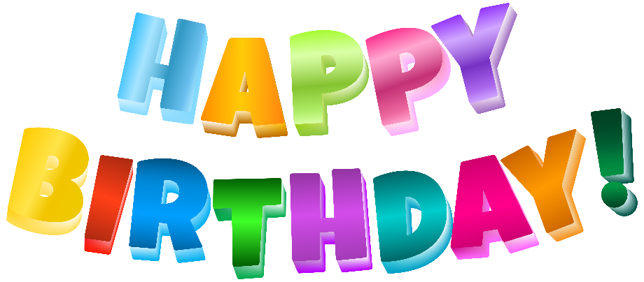 happy birthday clipart transparent background