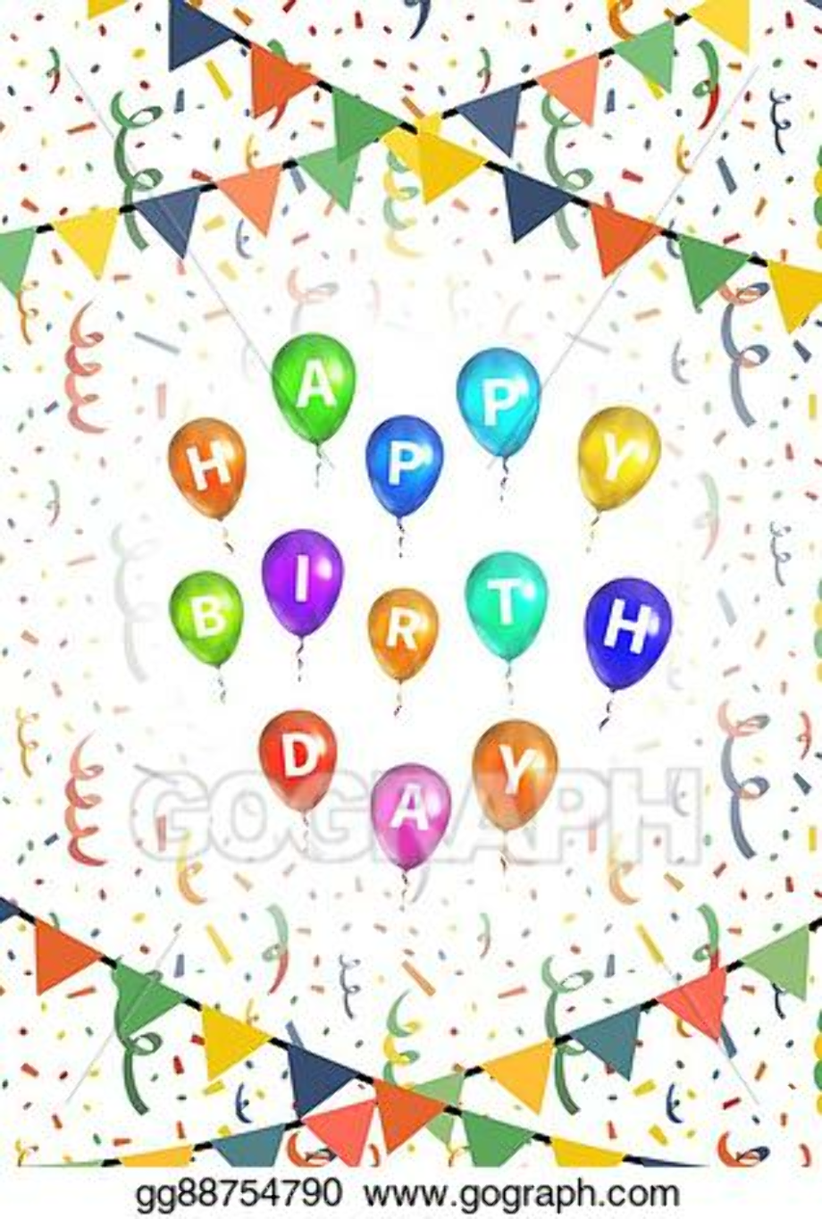 Download High Quality happy birthday clipart vertical Transparent PNG
