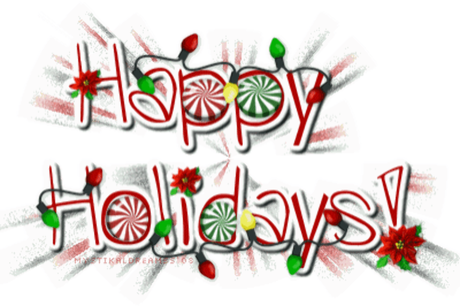 happy holidays clipart sparkling