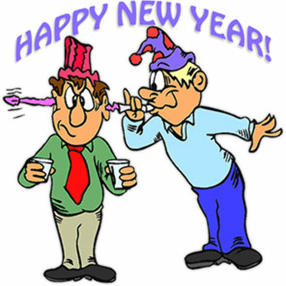 happy new year clipart cartoon