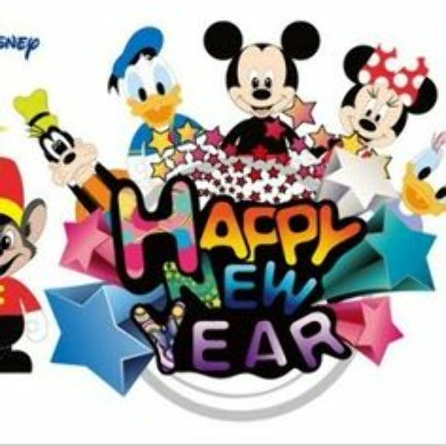 happy new year clipart mickey mouse